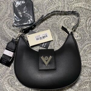 VALENTINO ORLANDI CRESCENT SHOULDER BAG + COIN PURSE/WALLET